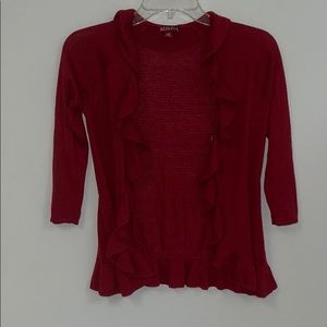 Merona red cardigan
